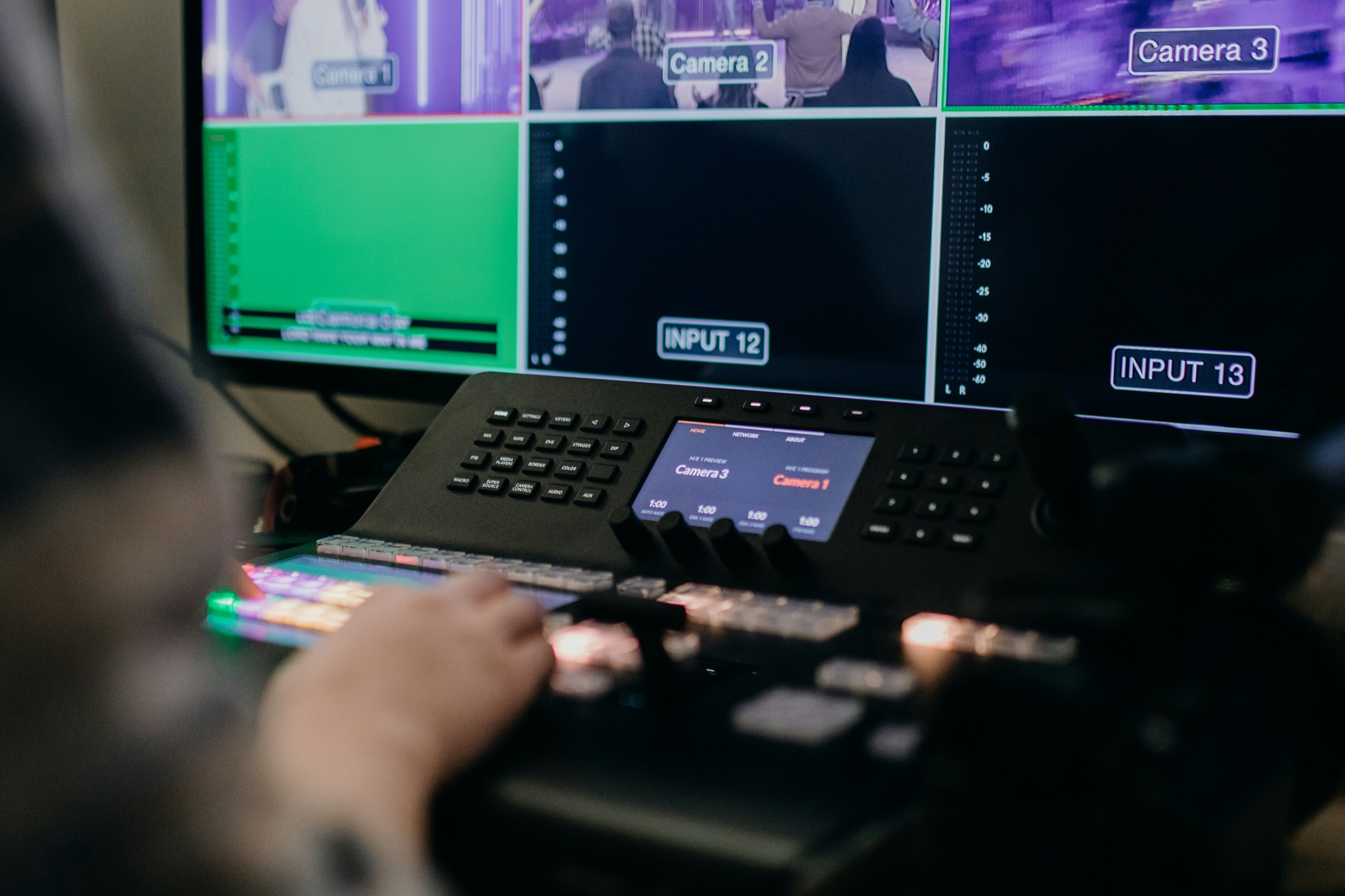 Bildregie und Multiview einer Live-Produktion